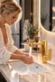 Gold Silva 360-Degree Swivel Spout Faucet, Gold-Colored Luxury Bathroom Faucet. - 3