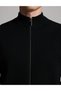 Black Regular Fit Zippered Knit Cardigan - 6