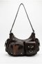 Multi-Pocket Katy Women's Shoulder Bag, Brown.