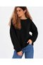 Women's Boat Neck Plain Knit Off Shoulder Comfortable Fit Long Sleeve Basic Knitwear Sweater - 2