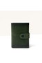 Genuine Leather Card Holder Wallet with Snap Closure and RFID Protection