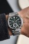 Stainless Steel Strap, Green Dial, Functional Chronograph Men's Watch (2-Year Warranty)