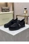 New Season Shoes with Velvet Trim, Elastic Detailing, and Buckle Accents. - 2