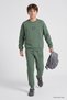 Light Green Standard Fit Printed Boys' Tracksuit - 11320