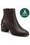 2405424K Genuine Leather Women's Heeled Classic Boots