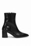 Elit Mst917R Women's Fur-Lined Heeled Boots, Black.