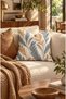 Digitally Printed Avena Leaf Pattern Square Cushion Cover, 43 X 43 Cm, Double-Sided Cushion Cover, 1 Piece.