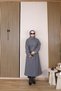 Women's Lined Belted Cashmere Coat - Stylish Outerwear for Modest Wear. - 2