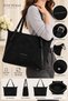 New Season Luxury Women’S Shoulder Bag and Handbag with Buckle Detail, Suede Leather Bag. - 6