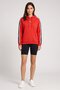 Women Sportswear Fit Long Sleeve Outdoor Hoodie, Red - 2
