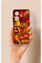 Oppo A3 Compatible Göztepe-Themed Patterned Silicone Case.