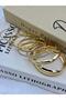 Gold Color Silver Glitter Detailed 10 Different Piece Combination Bracelet Bracelet Set 6