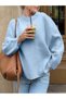 Women's Crew Neck Soft Textured Oversized Knit Sweater Tuma1972