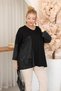 Plus Size Oversized Blouse with Leather and Chain Accessories. - 6