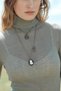 Brand Model Multi-Book and Lock Charm Necklace