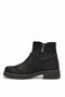 D26Kb-4000 Women's Genuine Leather Boots, Black. - 3