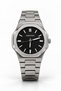 Octera Geometric Case Men's Watch with Metal Strap.