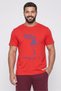 Men Sportswear Fit Short Sleeve Outdoor T-Shirt, Red
