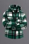 Men's Hooded Double-Pocket Plaid Green Lumberjack Shirt - 2
