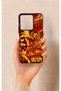 Vivo Y35 Compatible Göztepe-Themed Patterned Silicone Case.