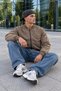 Men's Premium Camel Raincoat with Zipper - 5