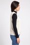 Women V-Neck Sleeveless Textured Cardigan, Off White - 3