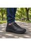 Kemal Aygün-Forelli Proof-2 Black Genuine Leather Waterproof Men's Casual Shoes – Waterproof, Memory Foam Insole, Comfortable. - 6