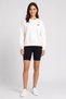 Women Sportswear Fit Long Sleeve Outdoor Sweatshirt, Beige - 2