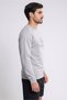 Men Sportswear Fit Long Sleeve Outdoor Sweatshirt, Heather Grey - 3