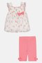 Toddlers Girl 2 Pcs Allover Print Dress And Pants Set, Multicolor - 2