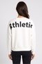 Women Sportswear Fit Long Sleeve Outdoor Sweatshirt, Beige - 4