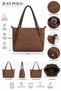 New Season Luxury Women’S Shoulder Bag and Handbag with Buckle Detail, Suede Leather Bag. - 3