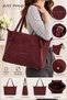 New Season Luxury Women’S Shoulder Bag and Handbag with Buckle Detail, Suede Leather Bag. - 5