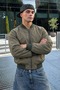 Men's Premium Khaki Raincoat with Zipper - 3