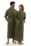 Polar Fabric Unisex Long Dressing Gown (Shawl Collar with Two Pockets) - 5
