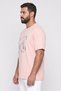 Men Sportwear Fit Short Sleeve Outdoor T-Shirt, Peach - 3