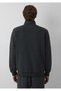 M0S20121 Black Logo Printed Zippered Men's Sweatshirt, Smoke Gray. - 6