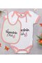 BK Kids "Auntie's Love" Design Pink Baby Bodysuit and Bib Gift Set-1, Ages 3-6, 869504b2