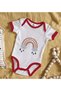 Bk Kids Boho-Designed Red Baby Bodysuit - 1, 0-3 Months. - 2