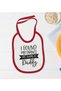 BK Kids "His Name Is Daddy" Design Red Baby Bodysuit and Bib Gift Set-1, 0-3 Months - 3