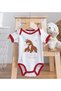 BK Kids "My Mom Is My Everything" Printed Red Baby Bodysuit and Bib Gift Set-2, 0-3 Months - 4