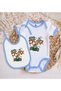 Bk Kids Race Time Designed Blue Baby Bodysuit and Bib Gift Set - 1, 12-18 Months. - 2
