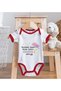 BK Kids "My Grandma" Design Red Baby Bodysuit-1 - 4