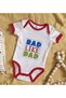 BK Kids "Rad Like Dad" Design Red Baby Bodysuit-1, 12–18 months - 2