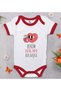 Bk Kids Bezdum Designed Red Baby Bodysuit - 2, 0-3 Months.