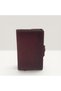 Genuine Leather Card Holder Wallet with Snap Closure and RFID Protection