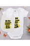 BK Kids Bezdum-Designed White Baby Bodysuit and Bib Gift Set—4, 0–3 Months