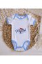 BK Kids "Maşallah" Design Blue Baby Bodysuit-3, 0-3 Months - 3