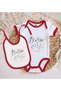 Bk Kids Born to 2022 Designed Red Baby Bodysuit and Bib Gift Set - 1, for Ages 12-18 Months. - 2