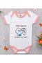 BK Kids "Dust Got in My Eye" Design Pink Baby Bodysuit-1, 0-3 Months